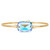 Dylan Arctic Blue Brass Bracelet