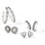 Meridian Pearl Silver Post Earring