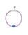 Elaina Braided Lilac Abalone Bracelet
