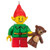 Elf and Teddy Lego Ornament 