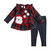 3T Tartan Santa Tunic Legging Set