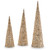 Glitter Cone Tree Set of 3