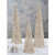 Glitter Cone Tree Set of 3