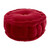 Red Round Velvet Pillow