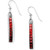 Red Spectrum French Wire Earring