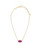 Elisa Necklace Gold Plum Drusy