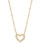 Ari Heart Gold Crystal Necklace