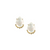 Teardrop Gold Pearl Stud Earring