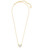 Ari Heart Gold Dichroic Necklace