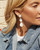 Nina Clip On Silver White Mix Earring