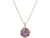 Cynthia Sm Long Gold Lilac Necklace
