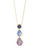 Nina Long Gold Purple Mix Necklace