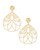 Hallie Statement Earring Gold Metal