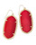 Danielle Earring Gold Bright Red