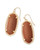 Elle Earring Gold Orange Goldstone