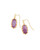 Macrame Lee Earring Gold Purple