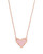 Ari Heart Short Pendant Rose Gold Necklace