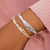 Heart Malibu Silver White Bracelet