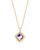 Kacey Necklace Gold Dichroic Glass