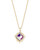 Kacey Necklace Gold Dichroic Glass