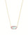 Ever Necklace Gold Blush Glass