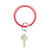 White Cherry Big O Leather Key Ring