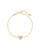 Ari Heart Gold Dichroic Bracelet