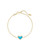 Ari Heart Gold Turquoise Bracelet