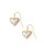 Ari Heart Gold Dichroic Drop Earring