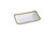 Rectangular Gold & White Dish