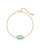 Elaina Slide Bracelet Gold Sea Green