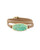 Elle Leather Wrap Gold Sea Green