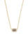 Chelsea Necklace Gold Platinum Drusy CZ