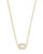 Chelsea Necklace Gold Ivory Mother of Pearl CZ