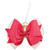 Neon Pink Bow Clip