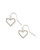 Sophee Heart Drop Silver Earring