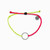 2 Tone Silver Circle Yellow Pink Bracelet