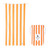 Orange Stripe Large Quick Dry Towel