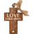 Love Came Wooden Cross