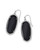 Elle Earring Black with Silver Metal