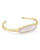 Layla Cuff Bracelet Gold Opalite Illusion