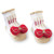 Christmas Bow Rattle Toe Socks