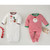 Red Stripe Crochet Santa Sleeper 0-3M