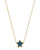 Jae Star Gold Blue Drusy Necklace