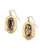 Anna Gold Black Earrings