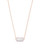 Ever Necklace Rose Gold White Opal