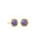 Davie Stud Gold Lavender Opal Earrings
