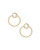 Davie Hoop Gold Ivory Earrings