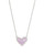 Ari Heart Silver Amethyst Necklace