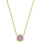 Davie Gold Lavender Opal Short Necklace